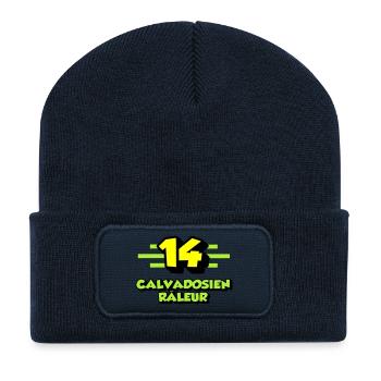 Complaining Calvadosian - Recycled Patch Beanie - french navy - Front