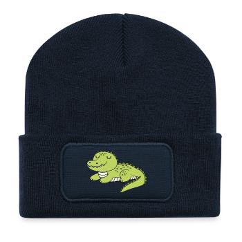 Krokodil - Recycelte Patch Beanie - French Navy - Vorne