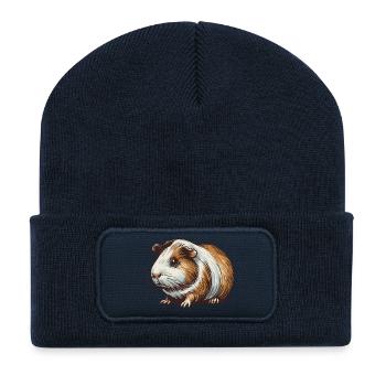 Meerschweinchen - Recycelte Patch Beanie - French Navy - Vorne