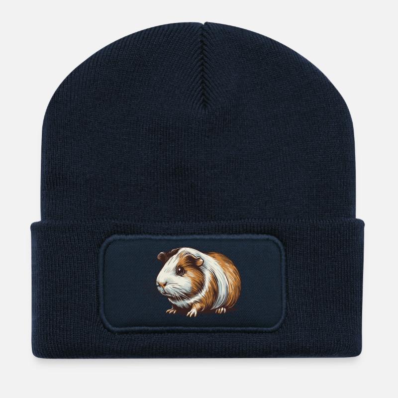 Guinea pig - Recycled Patch Beanie - french navy