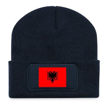 Albania - Recycled Patch Beanie - french navy - Front
