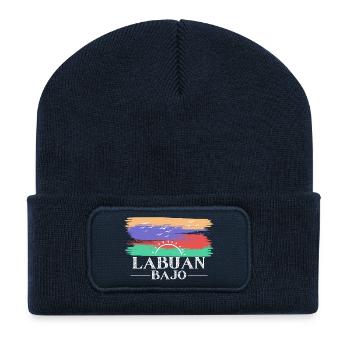 Labuan Bajo, Indonesia - Recycled Patch Beanie - french navy - Front