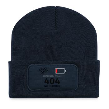 Emotionally Offline - Recycelte Patch Beanie - French Navy - Vorne