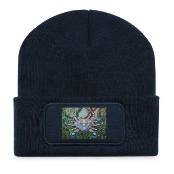 Totem - Recycelte Patch Beanie - French Navy - Vorne