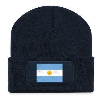 Drapeau de l’Argentine – symbole de fierté et de liberté - Beanie recyclé à patch - bleu marine - Devant
