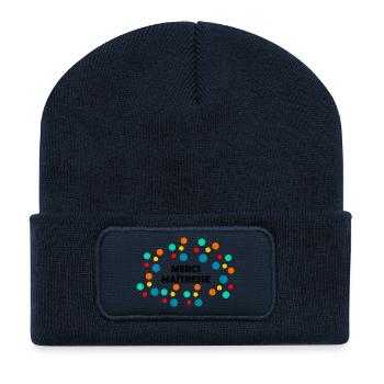 MISTRESS. MASTER. THANK YOU. THANK YOU MISTRESS - Recycled Patch Beanie - french navy - Front