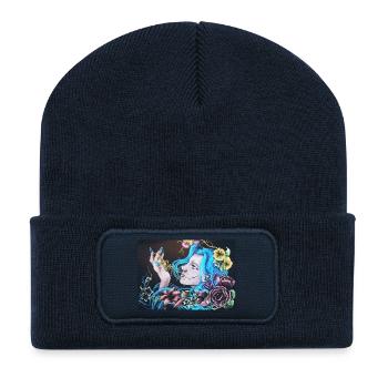 Spinnenlady - Recycelte Patch Beanie - French Navy - Vorne
