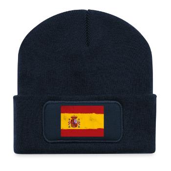 Drapeau de l’Espagne - Beanie recyclé à patch - bleu marine - Devant