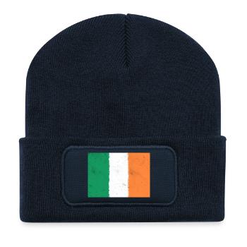 Drapeau de l’Irlande - Beanie recyclé à patch - bleu marine - Devant