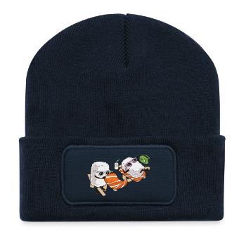 Sommer-Sushi - Recycelte Patch Beanie - French Navy - Vorne