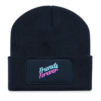 Sunset Beach Heart Meets Soul - Recycelte Patch Beanie - French Navy - Vorne