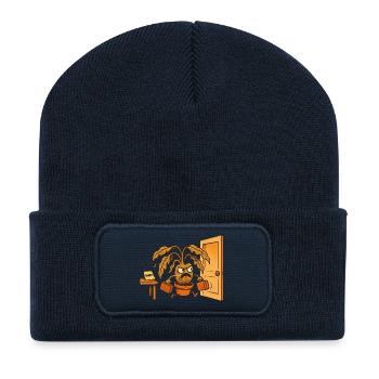 Die Blume hat genug - Recycelte Patch Beanie - French Navy - Vorne