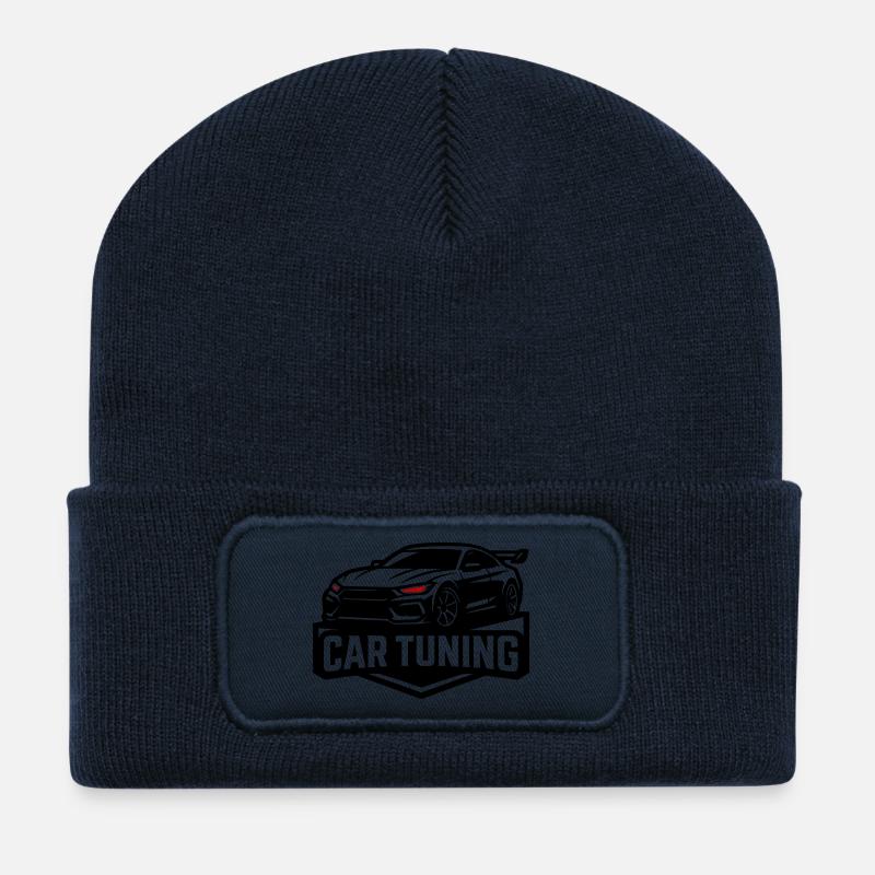 Auto Tuning - Recycelte Patch Beanie - French Navy