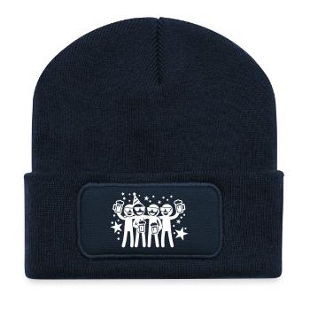 Birthday Party Team - Recycled Patch Beanie - french navy - Front