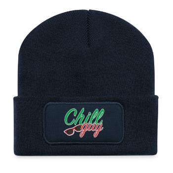 chill_guy - Recycelte Patch Beanie - French Navy - Vorne