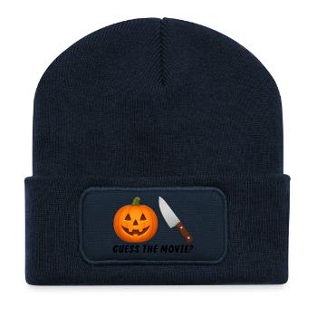Devinez le film Drôle Humoristique - Beanie recyclé à patch - bleu marine - Devant
