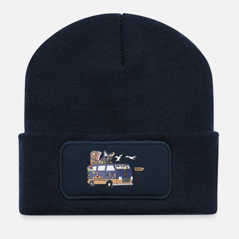 Kuesten Camper ahoi - Recycelte Patch Beanie - French Navy