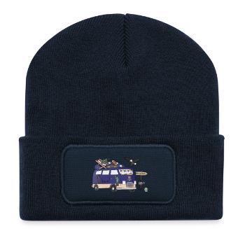 Stars and Trails Camper USA - Recycled Patch Beanie - french navy - Front