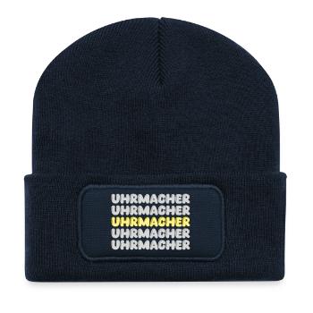 Gift for watchmakers - Recycled Patch Beanie - french navy - Front