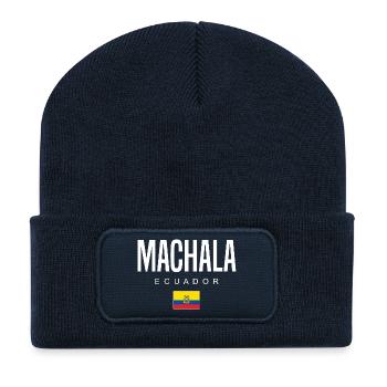 Machala Ecuador Ecuadorianer - Recycelte Patch Beanie - French Navy - Vorne