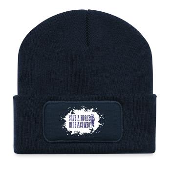Ride a Cowboy - Recycled Patch Beanie - french navy - Front