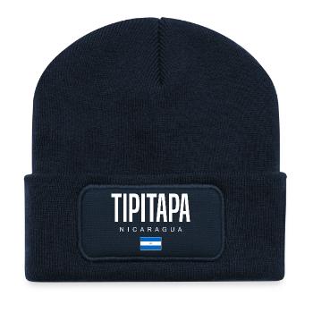 Tipitapa Nicaragua Nicaraguaner - Recycelte Patch Beanie - French Navy - Vorne
