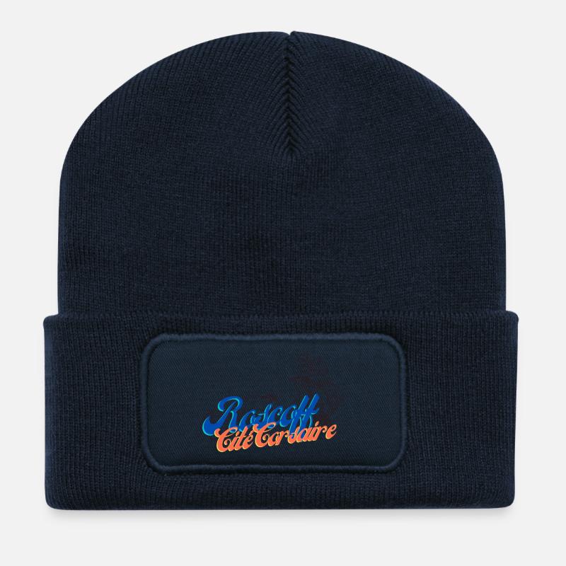 Roscoff Bretagne Vintage Segelyachten - Recycelte Patch Beanie - French Navy