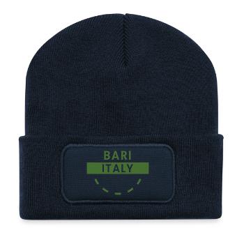 Stadtabzeichen von Bari, Italien - Recycelte Patch Beanie - French Navy - Vorne