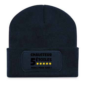 Vielen Dank Fahrer - Recycelte Patch Beanie - French Navy - Vorne