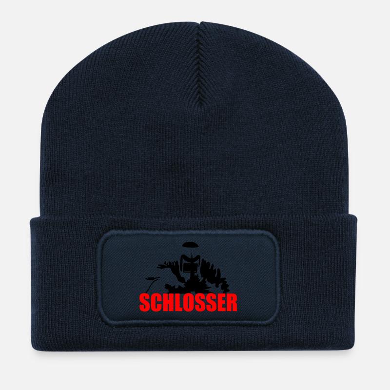 Schlosser - Recycelte Patch Beanie - French Navy