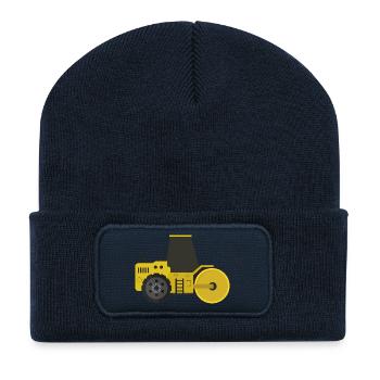 Road roller - Recycled Patch Beanie - french navy - Front