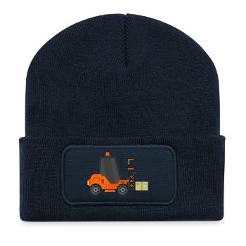 Forklift - Recycled Patch Beanie - french navy - Front