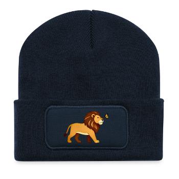 Sanfte Stärke - Recycelte Patch Beanie - French Navy - Vorne