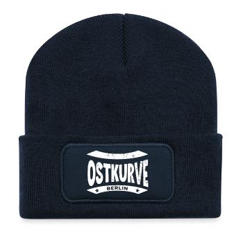 Ostkurve, Mug, Sac, Chaussettes du Stade de Berlin - Beanie recyclé à patch - bleu marine - Devant