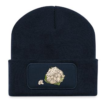 chou-fleur - Beanie recyclé à patch - bleu marine - Devant