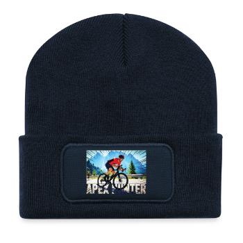 APEX HUNTER Mountain Biker - Recycled Patch Beanie - french navy - Front