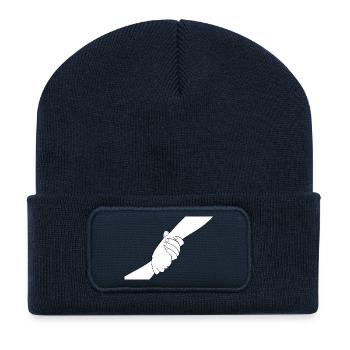Hands of Connection - Recycled Patch Beanie - french navy - Front