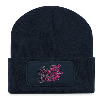 Agile Coach Scrum Master Inspect and Adaot Shirt - Recycled Patch Beanie - french navy - Front