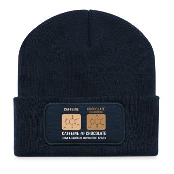 Chemistry Science Physics Laboratory Structural Formula - Recycled Patch Beanie - french navy - Front