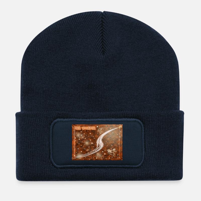 Red Universe - Recycelte Patch Beanie - French Navy