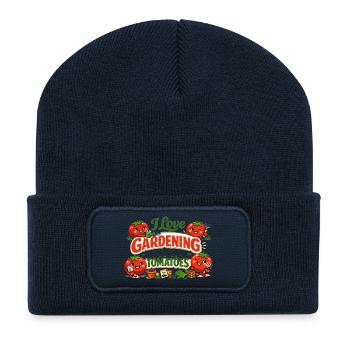 J’adore jardiner depuis mon t-shirt Head Tomatoes - Beanie recyclé à patch - bleu marine - Devant
