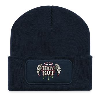 Holy Riot Angel Wings Streetwear Rückenprint - Recycelte Patch Beanie - French Navy - Vorne