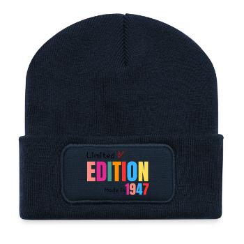 Limitierte Auflage Hergestellt 1947 - Recycelte Patch Beanie - French Navy - Vorne