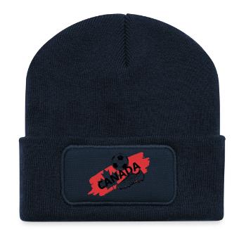 Canada Football Maillot Supporter Canada Soccer - Beanie recyclé à patch - bleu marine - Devant