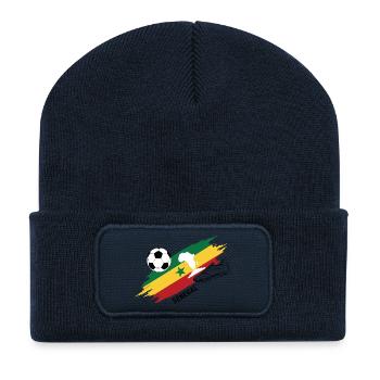 Senegal Football Jersey Supporter Senegal Foot - Recycled Patch Beanie - french navy - Front