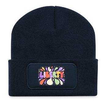 Liberty Multicolor Colorful Bubbles - Recycled Patch Beanie - french navy - Front