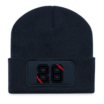 28- - Recycelte Patch Beanie - French Navy - Vorne
