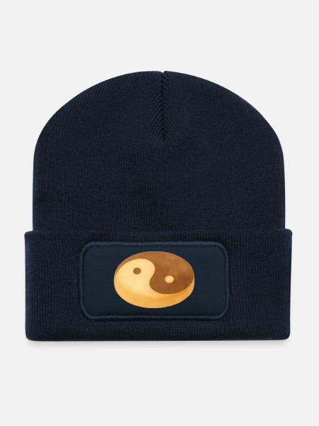 Yin-Yang-Keks - Recycelte Patch Beanie - French Navy