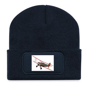 Doppeldecker - Recycelte Patch Beanie - French Navy - Vorne