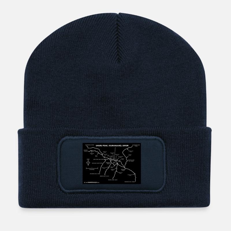 Kilimanjaro Routes - Recycled Patch Beanie - french navy